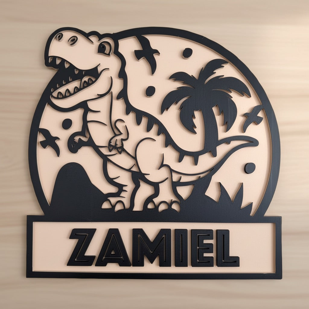 Personalised Dinosaur Sign