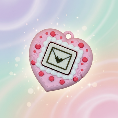 Clickity Gooshie light pink heart clicker - whimsical retro
