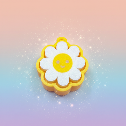 Clickity Flower Charm - White with enchanting background