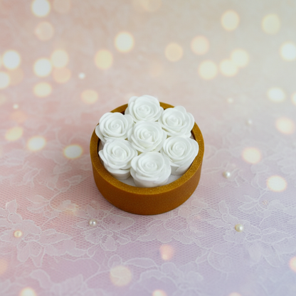 Round rose box - wedding favour style