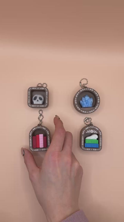 Clickity - Book Nook Keychain